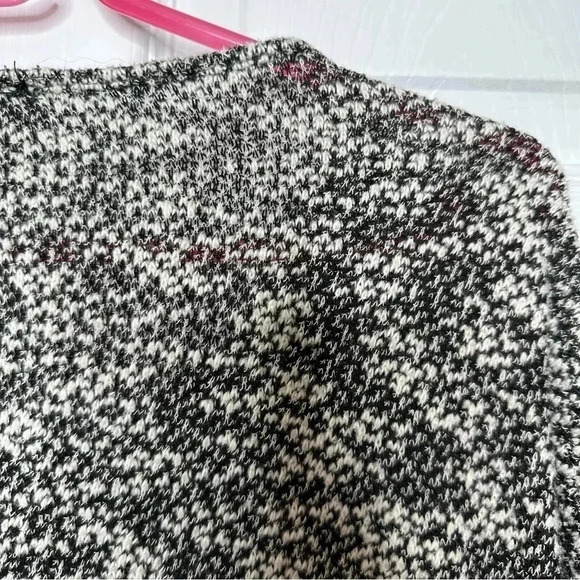Candy Couture Sweater Heathered Black & White Size Large - Picture 16 of 16